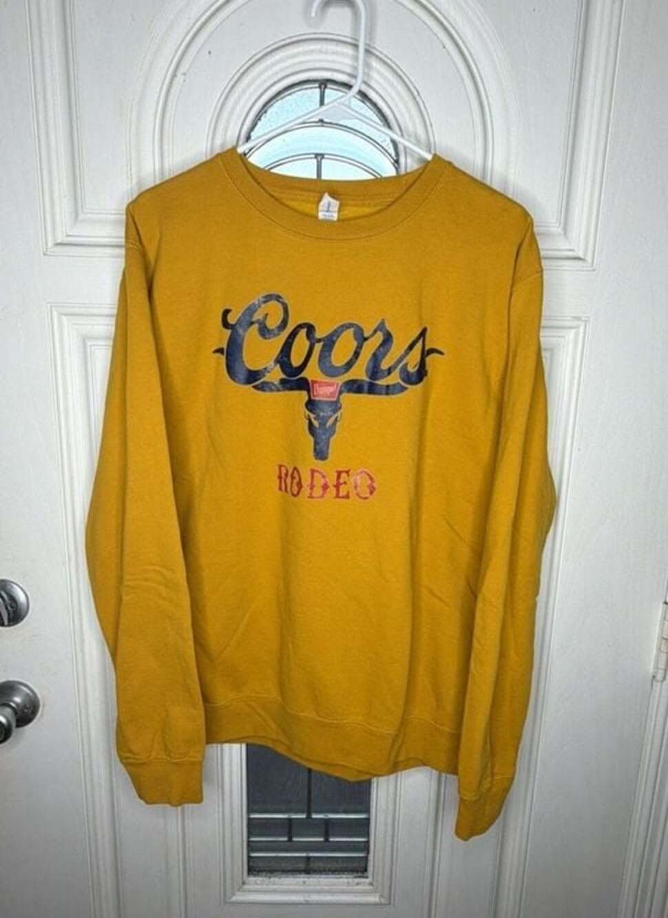 Coors Rodeo Crewneck Sweatshirt - Yellow - L